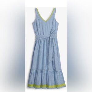 Hatley Striped Blue and Yellow Dress